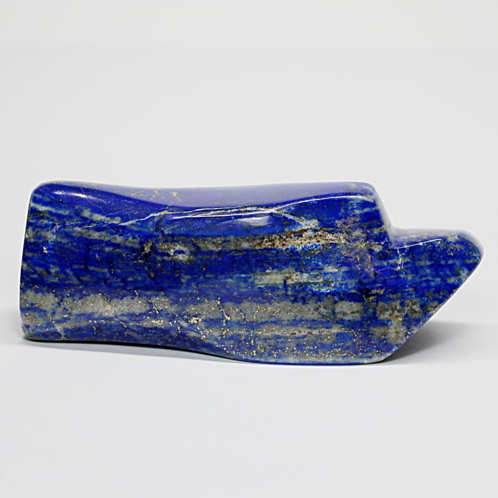 高品質]アフガニスタン産ラピスラズリ磨き原石/フリーフォーム（置物