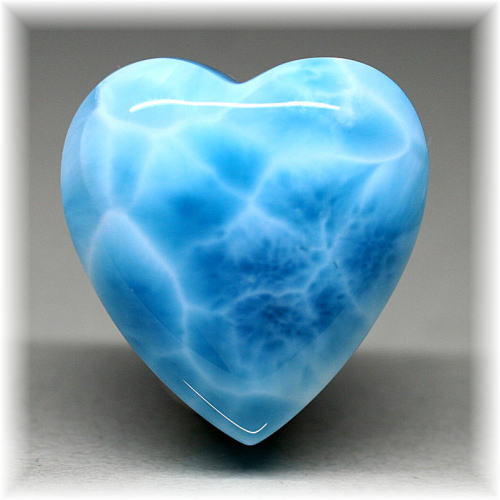 ドミニカ産・最高品質]宝石質ラリマーハートシェイプ - 埼玉県吉川市の