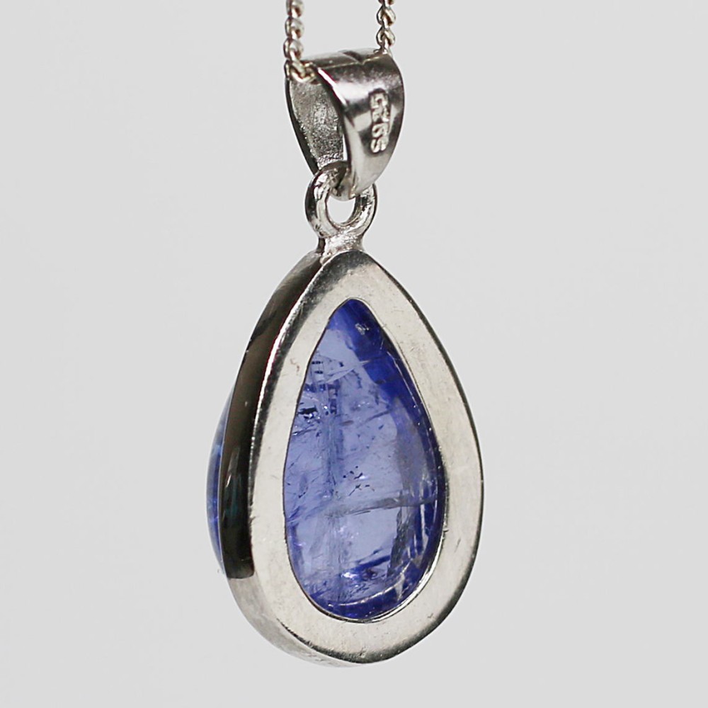 トップクォリティ] 宝石質タンザナイトペンダントトップ（シルバー925