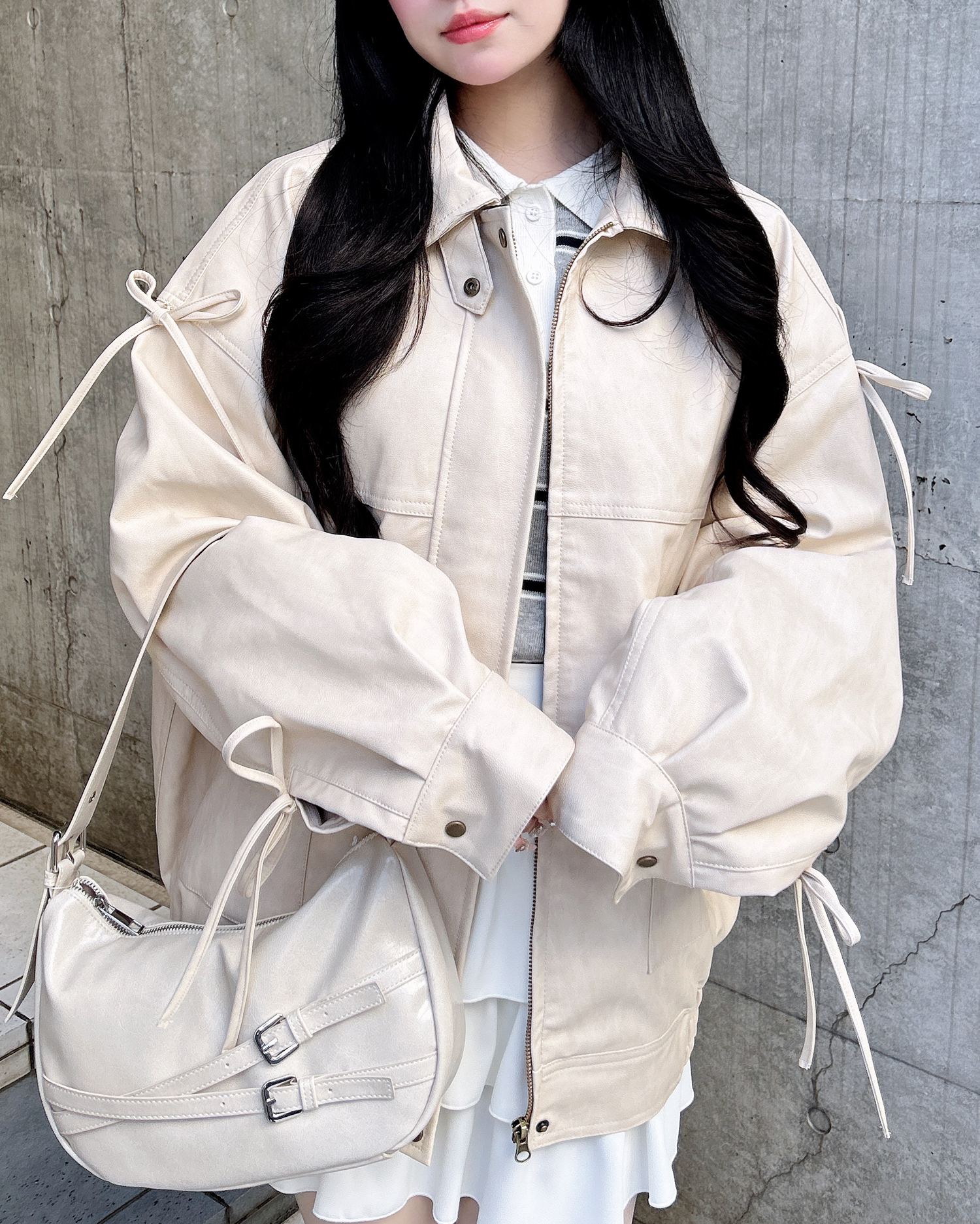 2／25 2時までの限定価格】マルチWayリボンフェイクレザービッグ