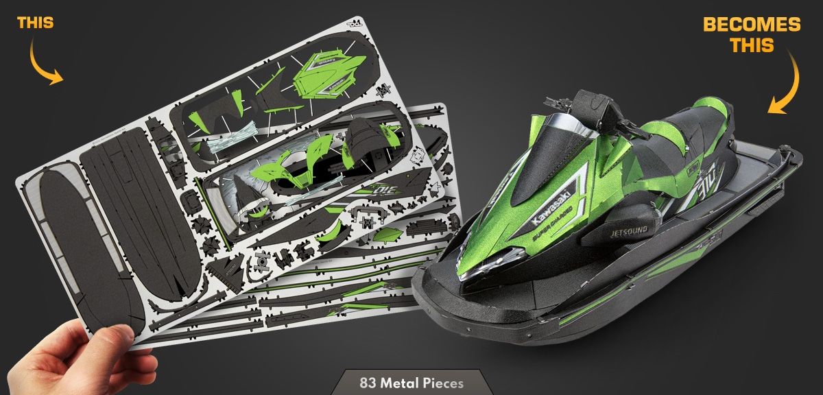 Kawasaki Jet Ski Ultra 310LX Metal Earth Premium Series - Innovatoys