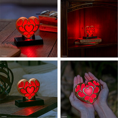 ゼルダの伝説』でお馴染み、「ハートの器」がインテリアライトに