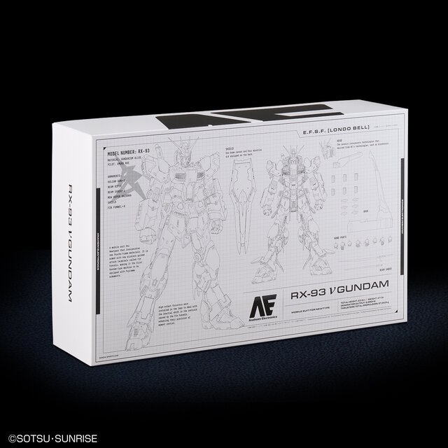 究極のガンプラ「PG UNLEASHED 1/60 νガンダム」パッケージ画像が追加