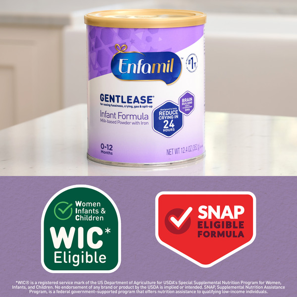 Enfamil® Gentlease Baby Formula, Reduces Fussiness, Crying and Gas