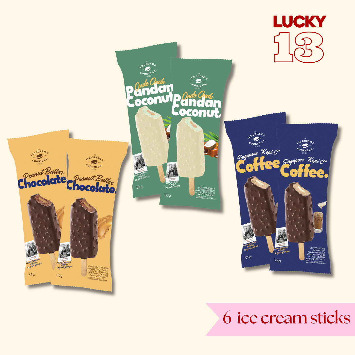 Lucky 13 - Birthday Treats – The Ice Cream & Cookie Co.