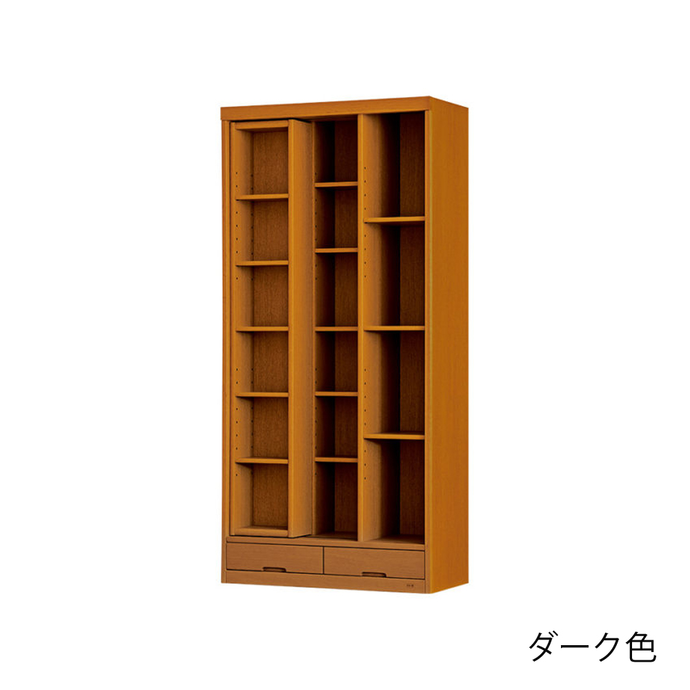 浜本工芸 書棚「No.8604S・No.8600S・No.8608S」スライドタイプ 幅85.1