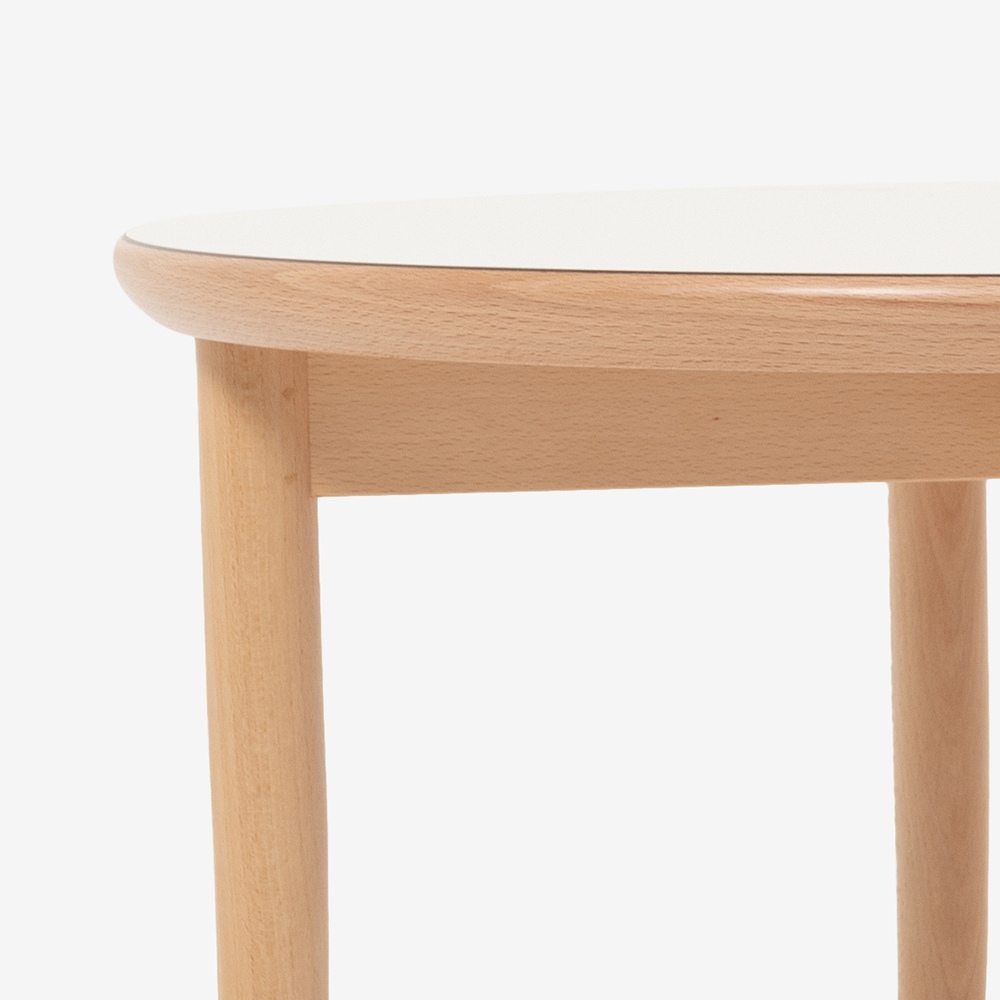 秋田木工 キッズテーブル 「T-101」ブナ材ナチュラル色 天板メラミン