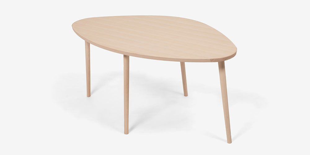 秋田木工 ダイニングテーブル「GAKKO（がっこ）-01」ブナ材 白木塗装艶