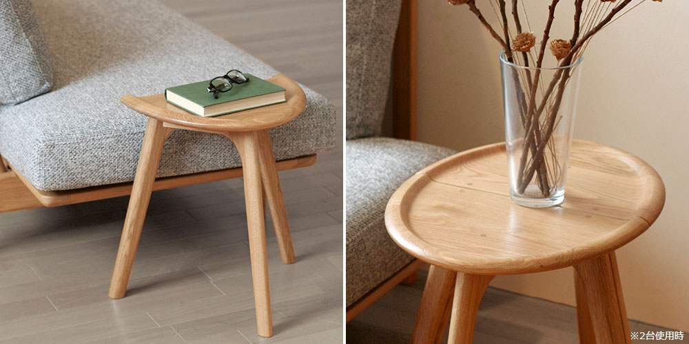 起立木工 サイドテーブル「ハーブ ST」WO オーク材 | 【公式】大塚家具