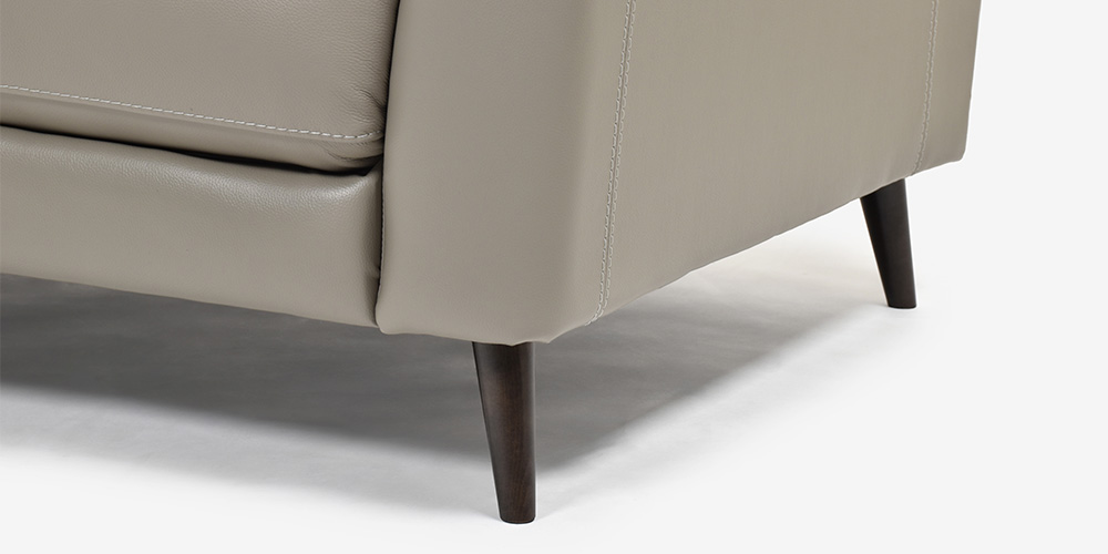 ソファ 3人掛け「ワルツ」幅206cm 半革#J-722A/PU トープ色 | 【公式