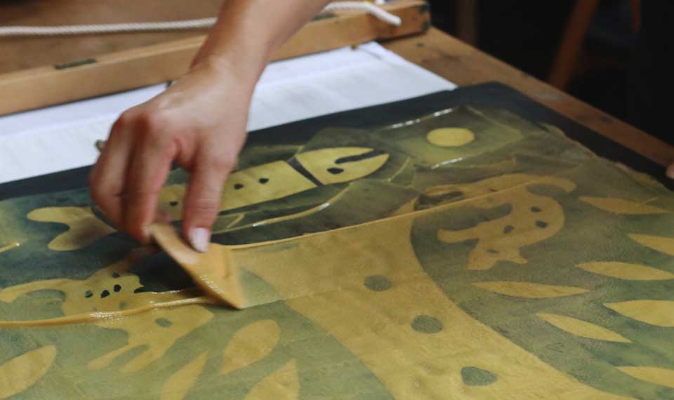 数量限定】柚木沙弥郎デザイン 型染タペストリー「Tree of Life -生命