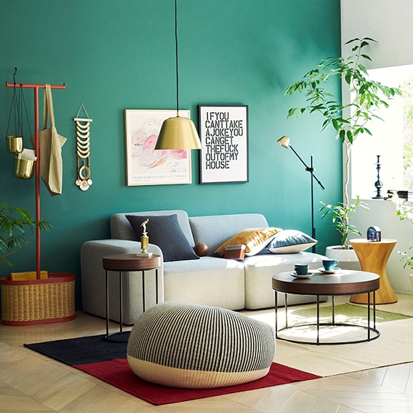 PUUF White×Black MIX｜1人掛け｜IDEE SHOP Online