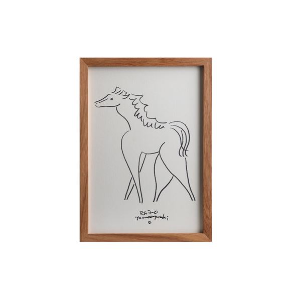 山口一郎 原画 鹿 直筆サイン入り 額装済 世田谷展示会購入 一点もの