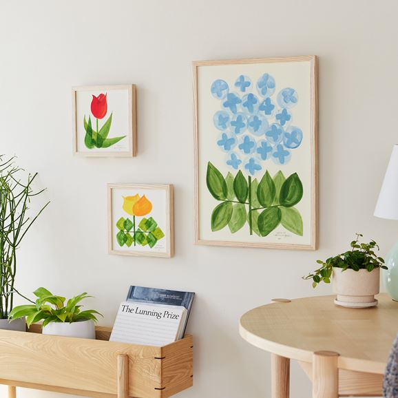 定番品】 山口一郎 「neoflower チューリップ 赤」｜ポスター｜IDEE