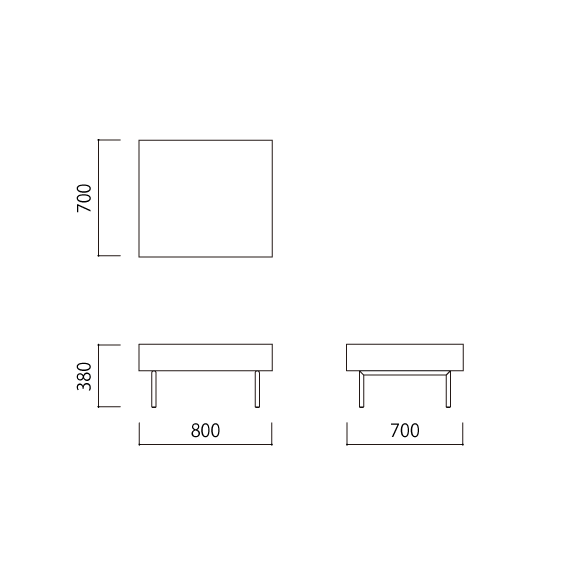 在庫品】DIVANCO OTTOMAN Light gray｜オットマン｜IDEE SHOP Online