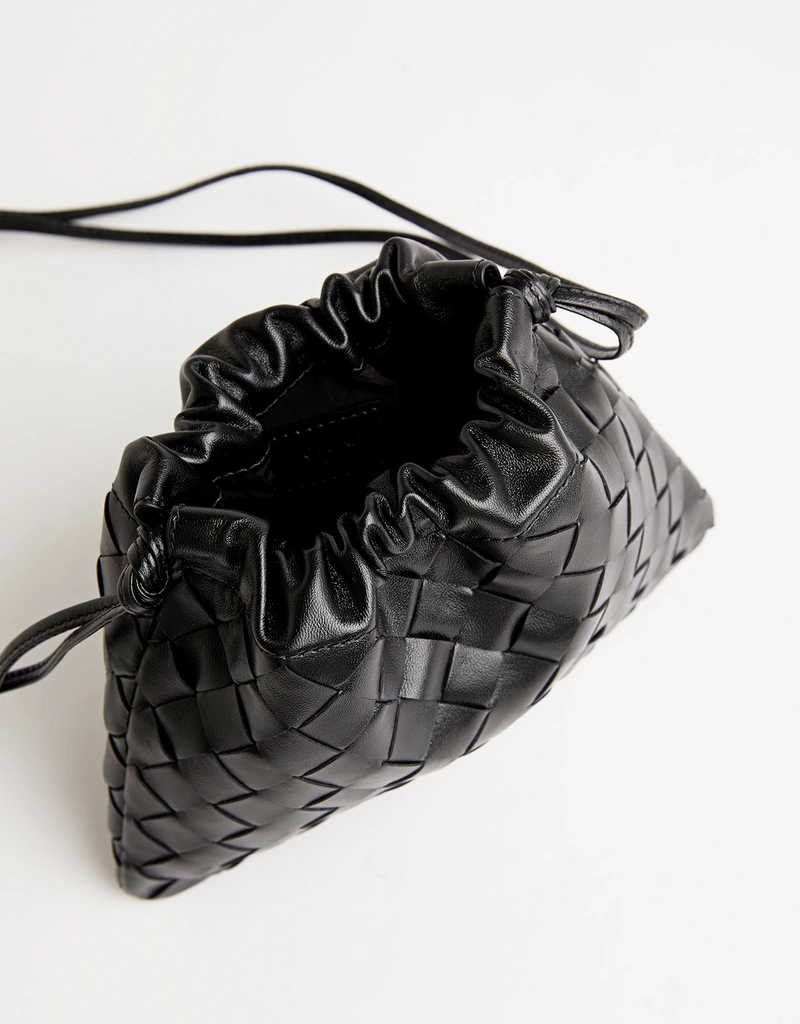 Bottega Veneta スモールイントレチャートカーフスキンレザークロス