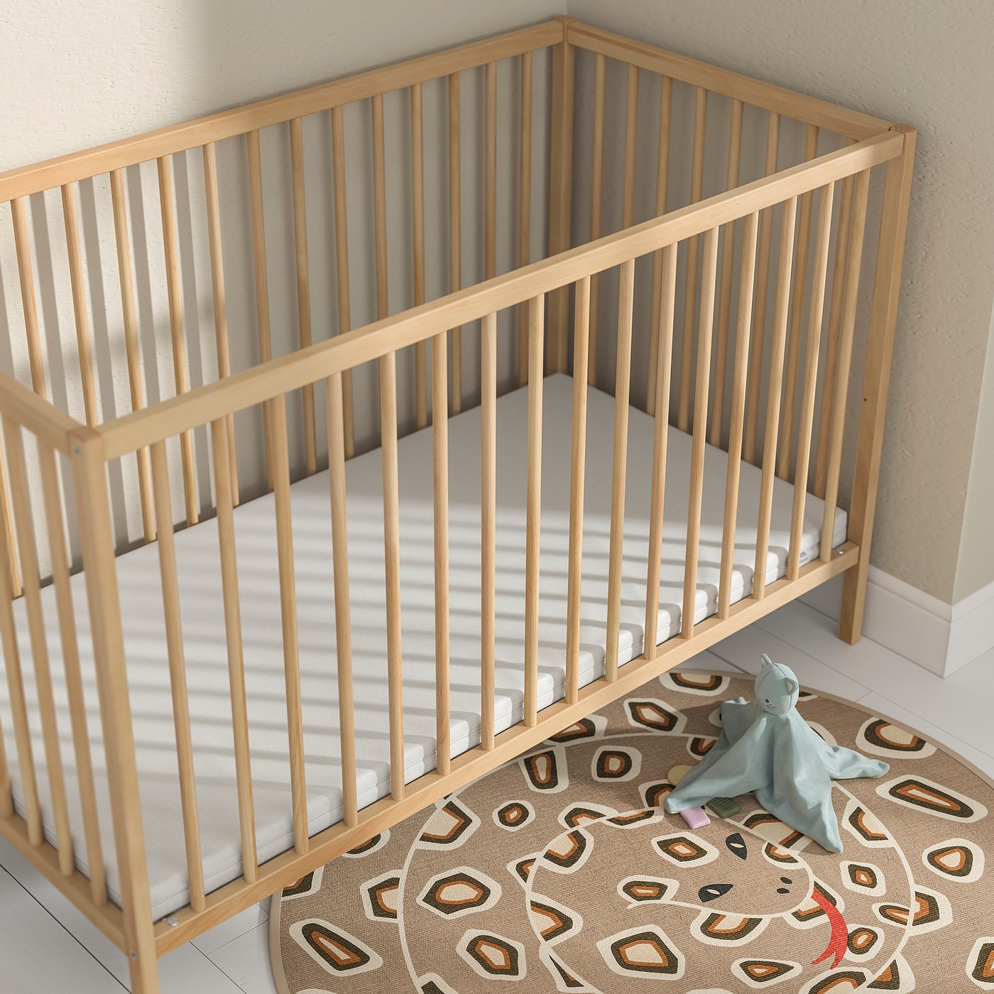 PLUTTIG プルッティグ フォームマットレス ベビーベッド用, 60x120x5