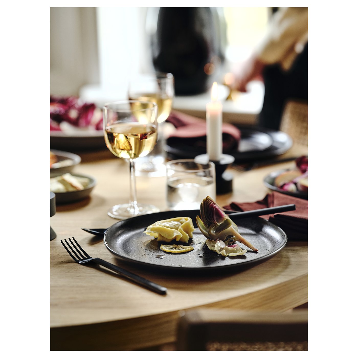 STOCKHOLM 2025 ストックホルム 2025 カトラリー24点セット, ブラック