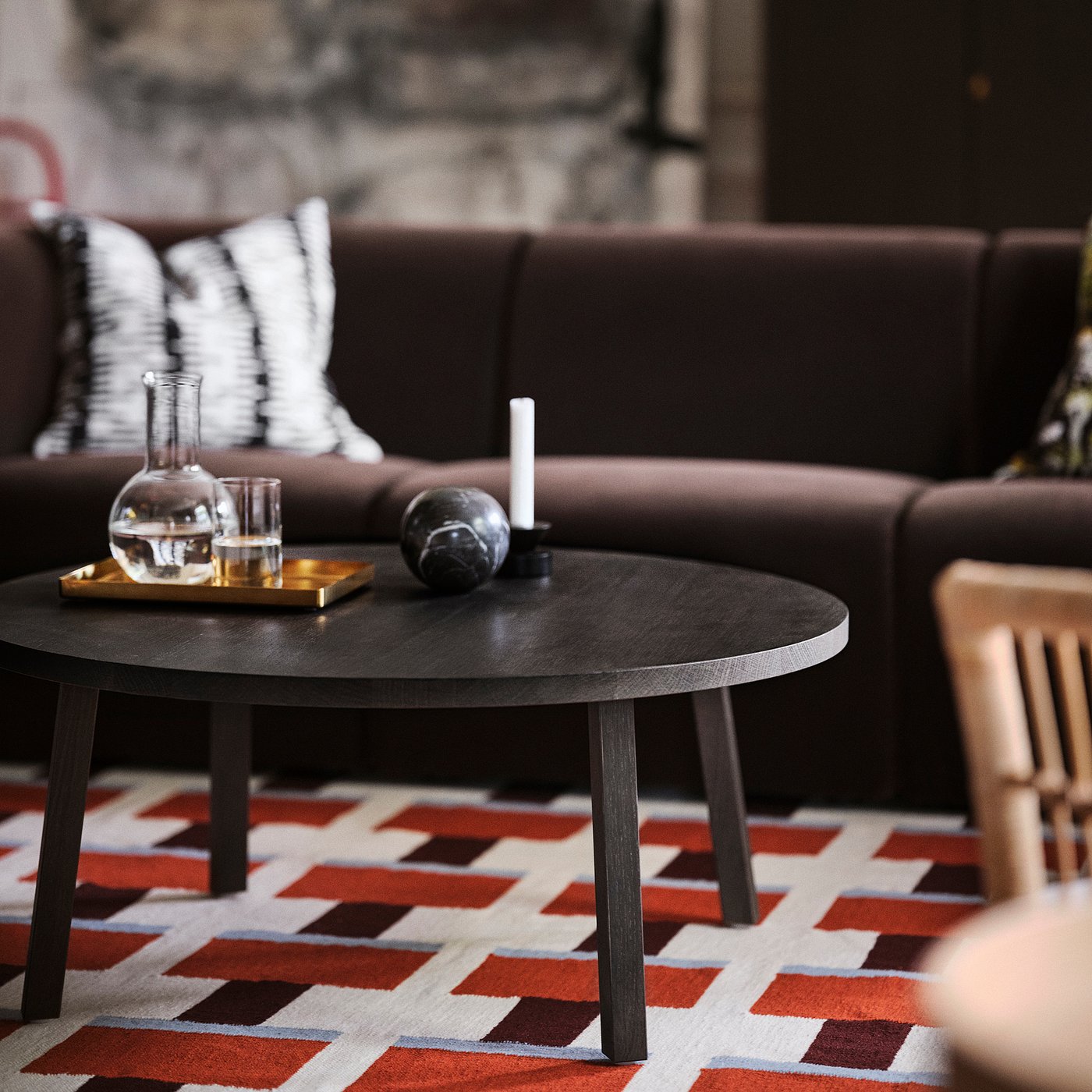 STOCKHOLM 2025 ストックホルム 2025 コーヒーテーブル, オーク材突き