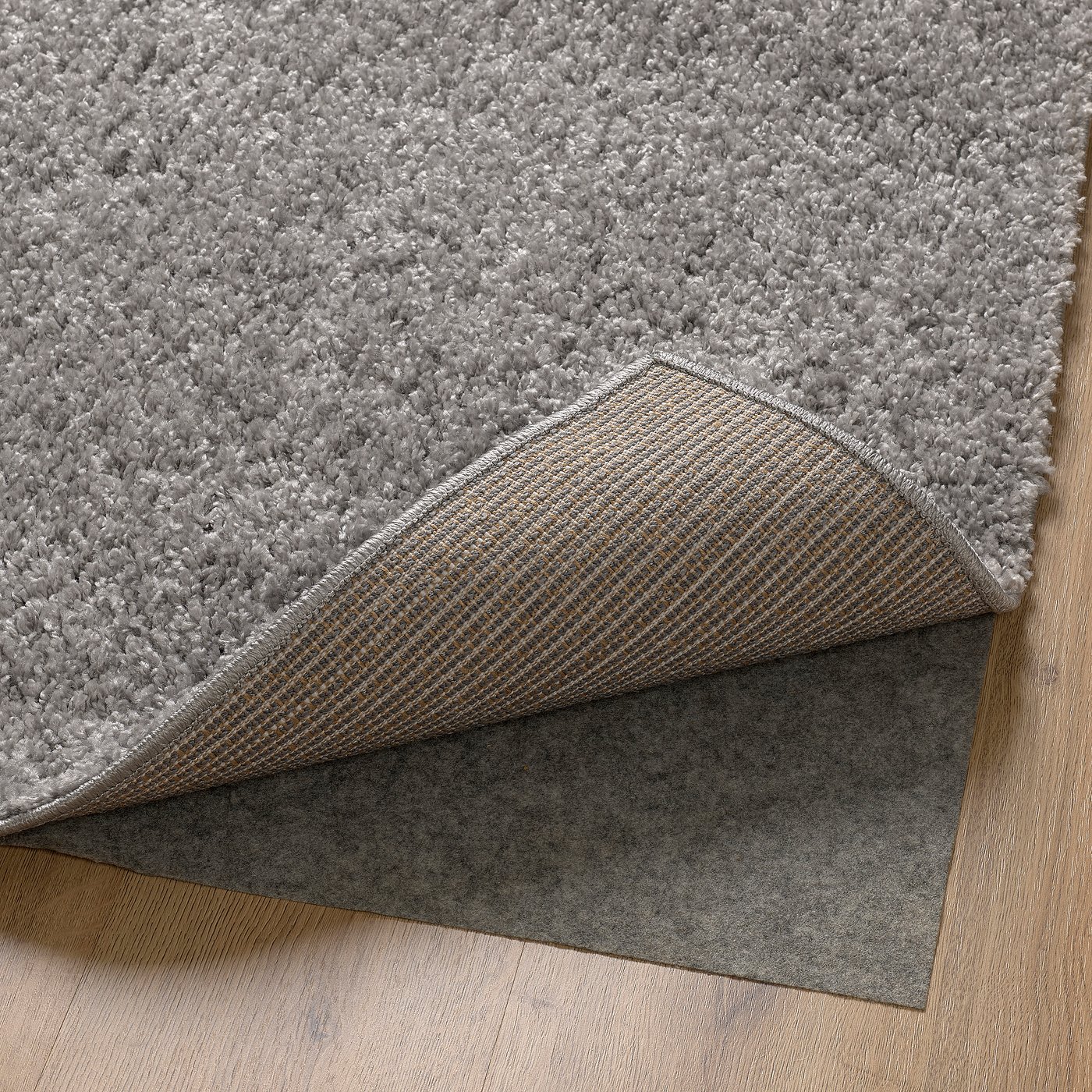 ÄRENDE rug, high pile, gray, 5'3