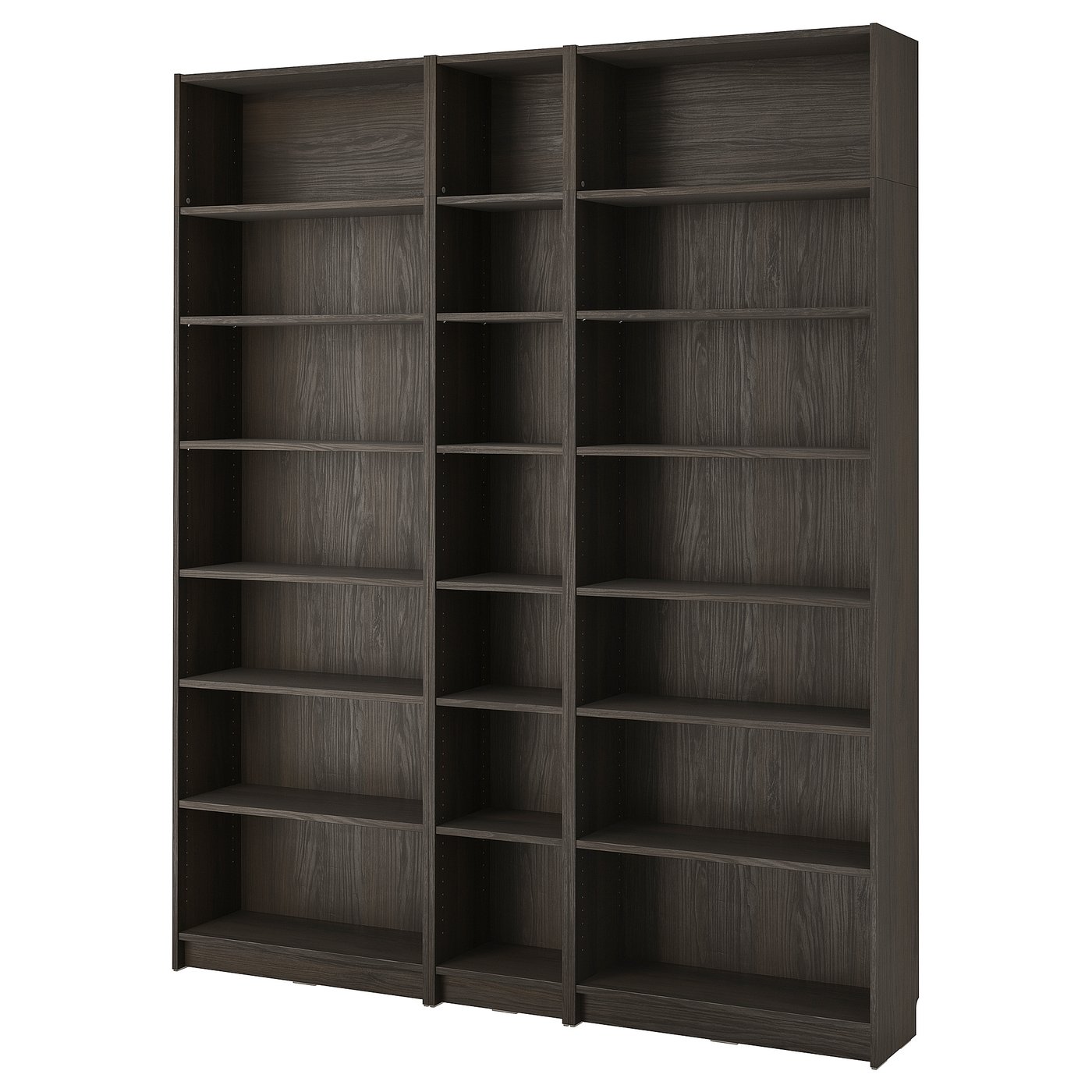 BILLY bookcase comb w extension units, brown walnut effect, 783