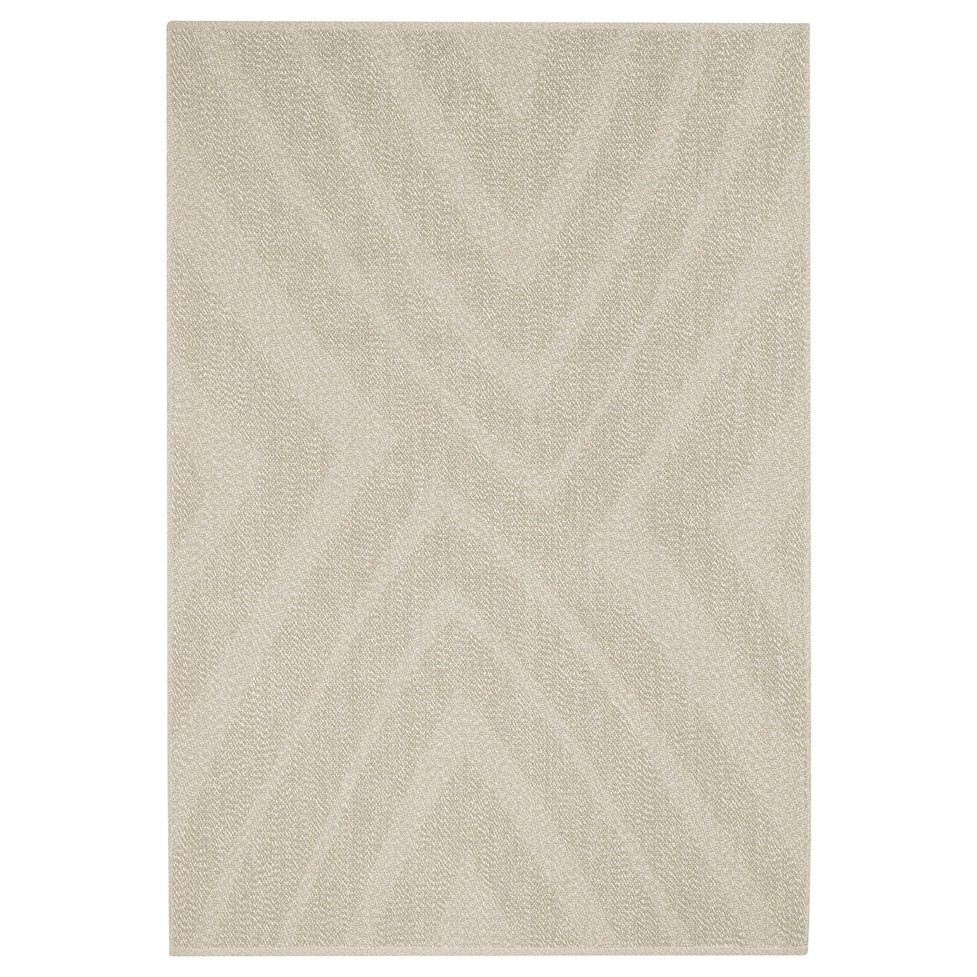 FULLMAKT rug flatwoven, in/outdoor, beige/mélange, 5'7