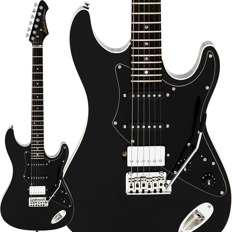 ギター 本体 Aria ProII ブラック（ギターケース付属） ギター 本体