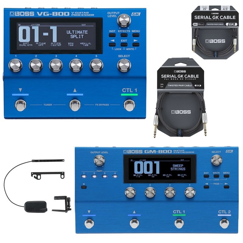 BOSS VG-800 + GM-800 V-Guitar With Guitar Synth最強タッグセット