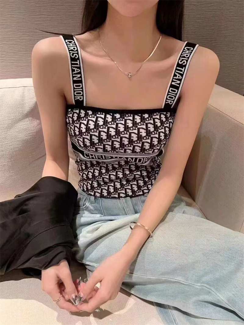 Dior レディース リブニット ディオール キャミソール 高品質