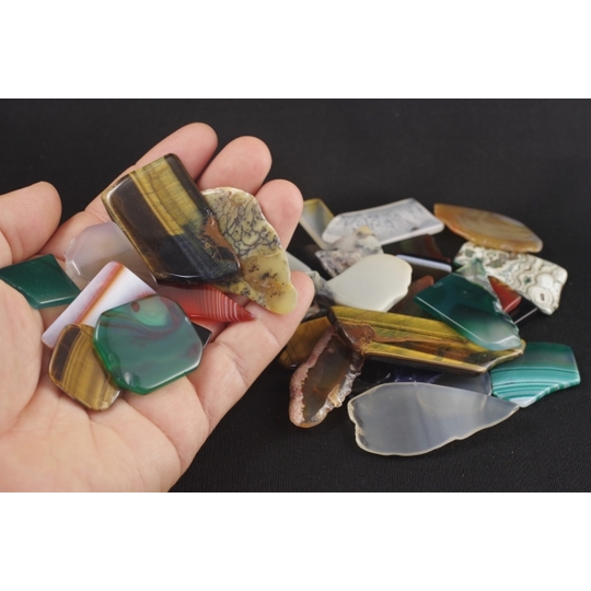 天然石板詰め合わせ 200g 天然石販売 名取貴石 天然石・国産原石の