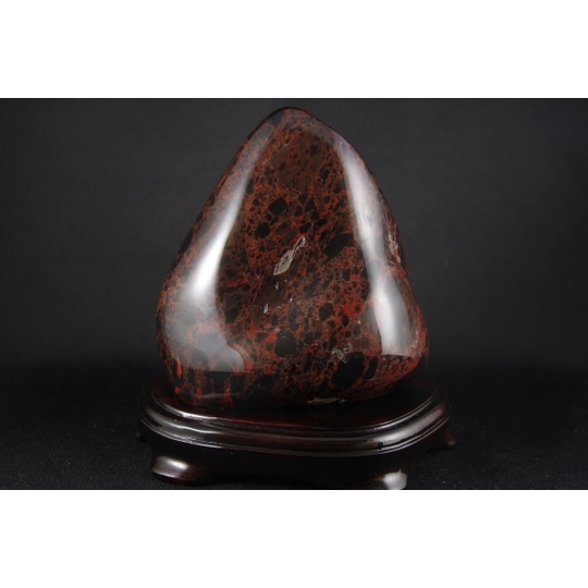 十勝石（オブシディアン） 原石 磨き1．58kg 天然石販売 名取貴石