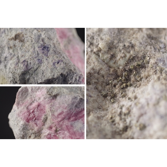 インカローズ×パイライト原石756g 天然石販売 名取貴石 天然石