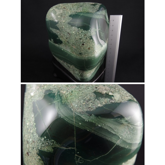 佐渡青碧玉 置き石 2．65kg 天然石販売 名取貴石 天然石・国産