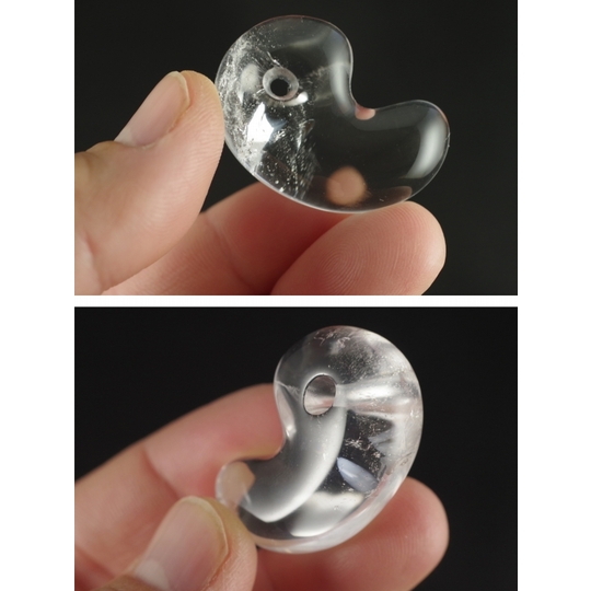 山梨県乙女鉱山産水晶 勾玉 天然石販売 名取貴石 天然石・国産原石の