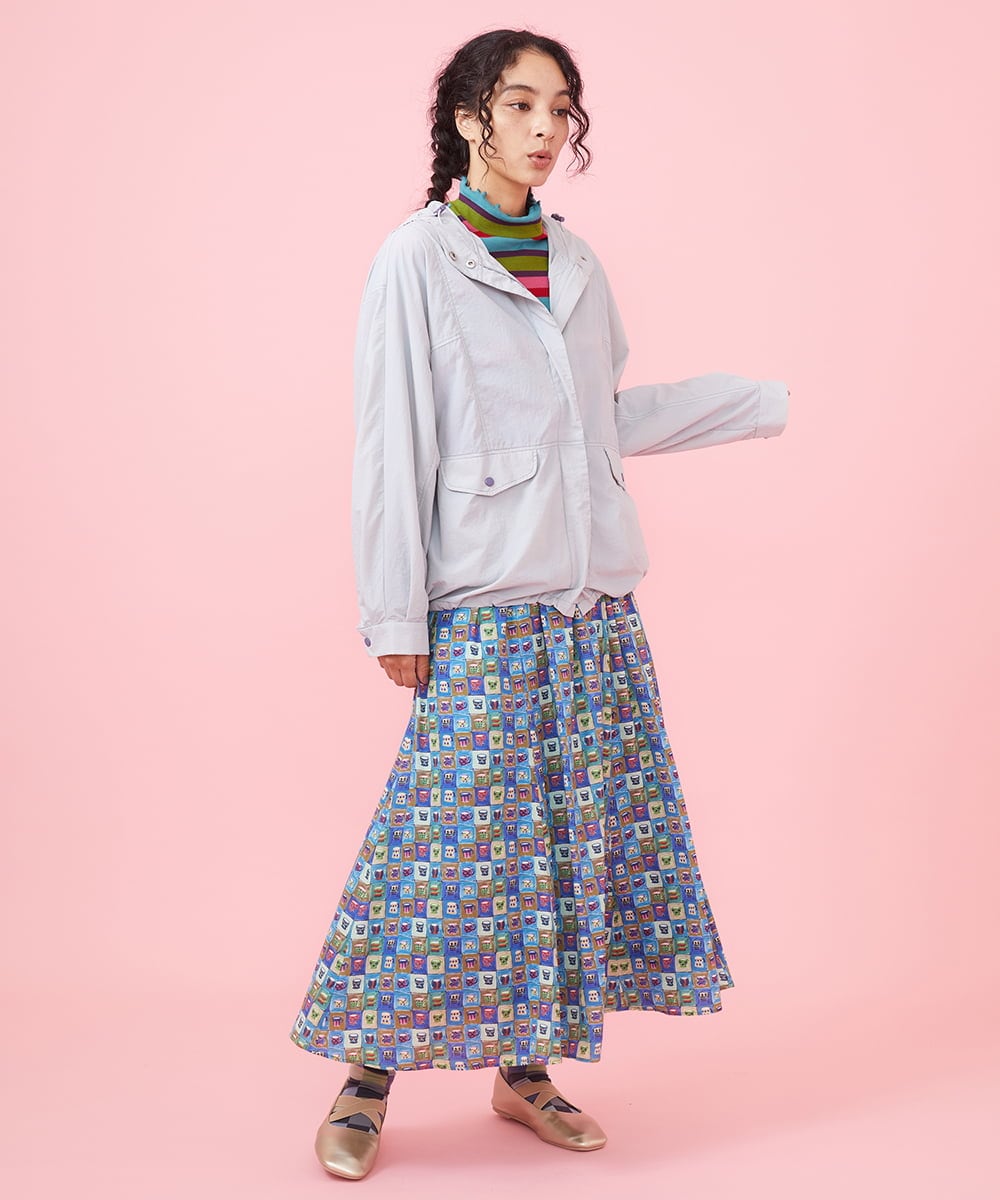 Chocolate con churros プリントフレアスカート(ロング・マキシ丈