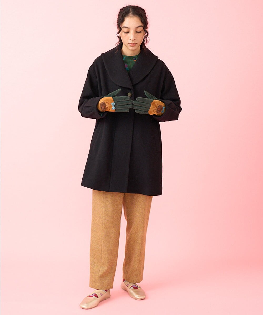 メルトン ショールカラーミドルコート(その他のコート・ブルゾン