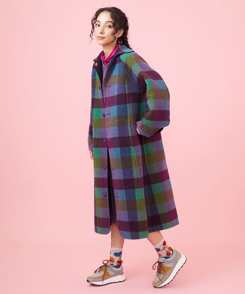 2WAY】ダブルフェイス ステンカラーコート(ステンカラーコート