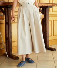 Monotono フラワー刺繍ワイドパンツ(ガウチョ・ワイドパンツ