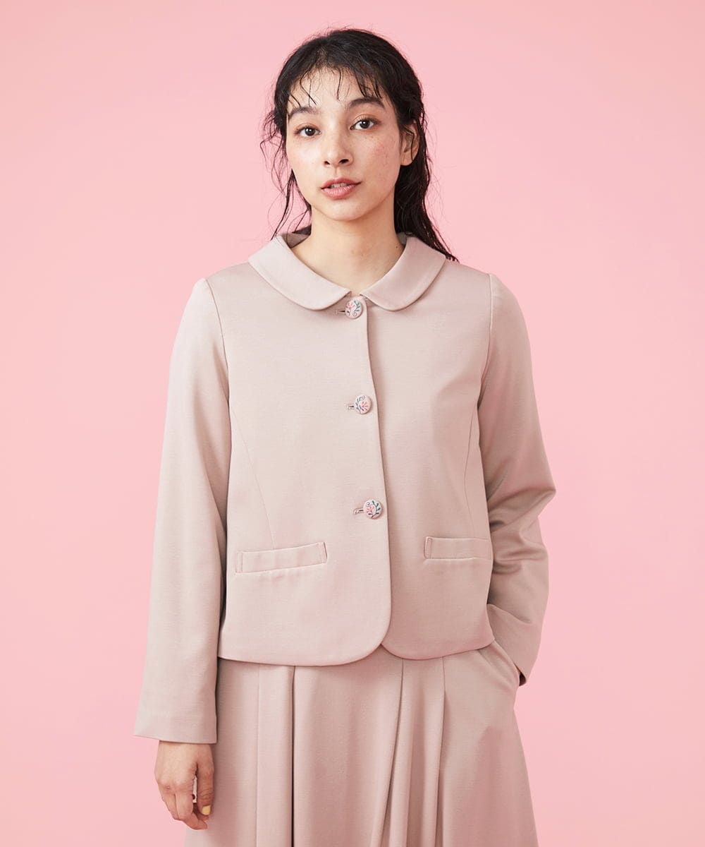 ポンチフラットカラージャケット(セットアップジャケット