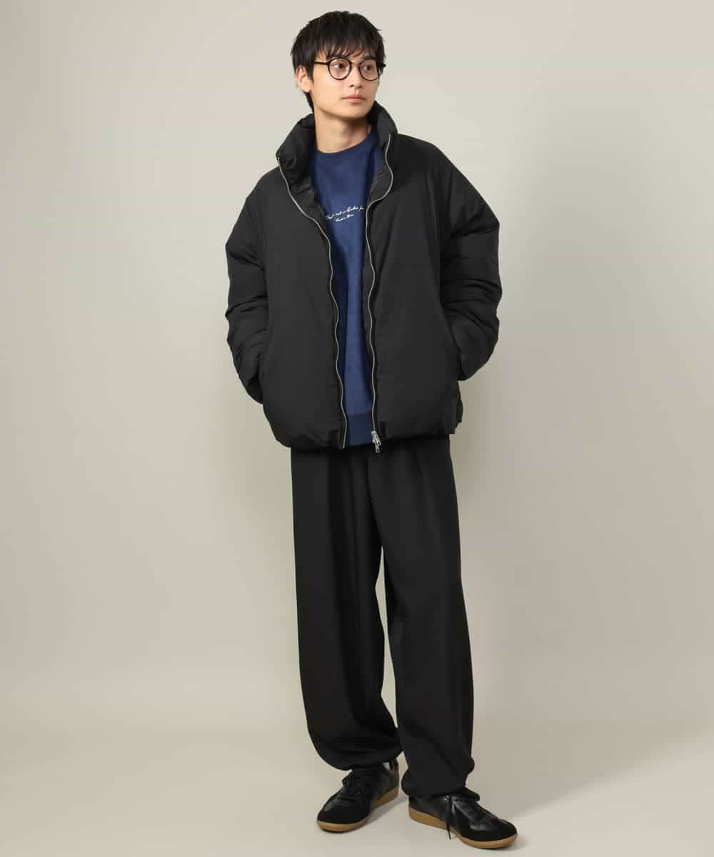撥水】中綿ワイドシルエットブルゾン(ダウンジャケット・コート