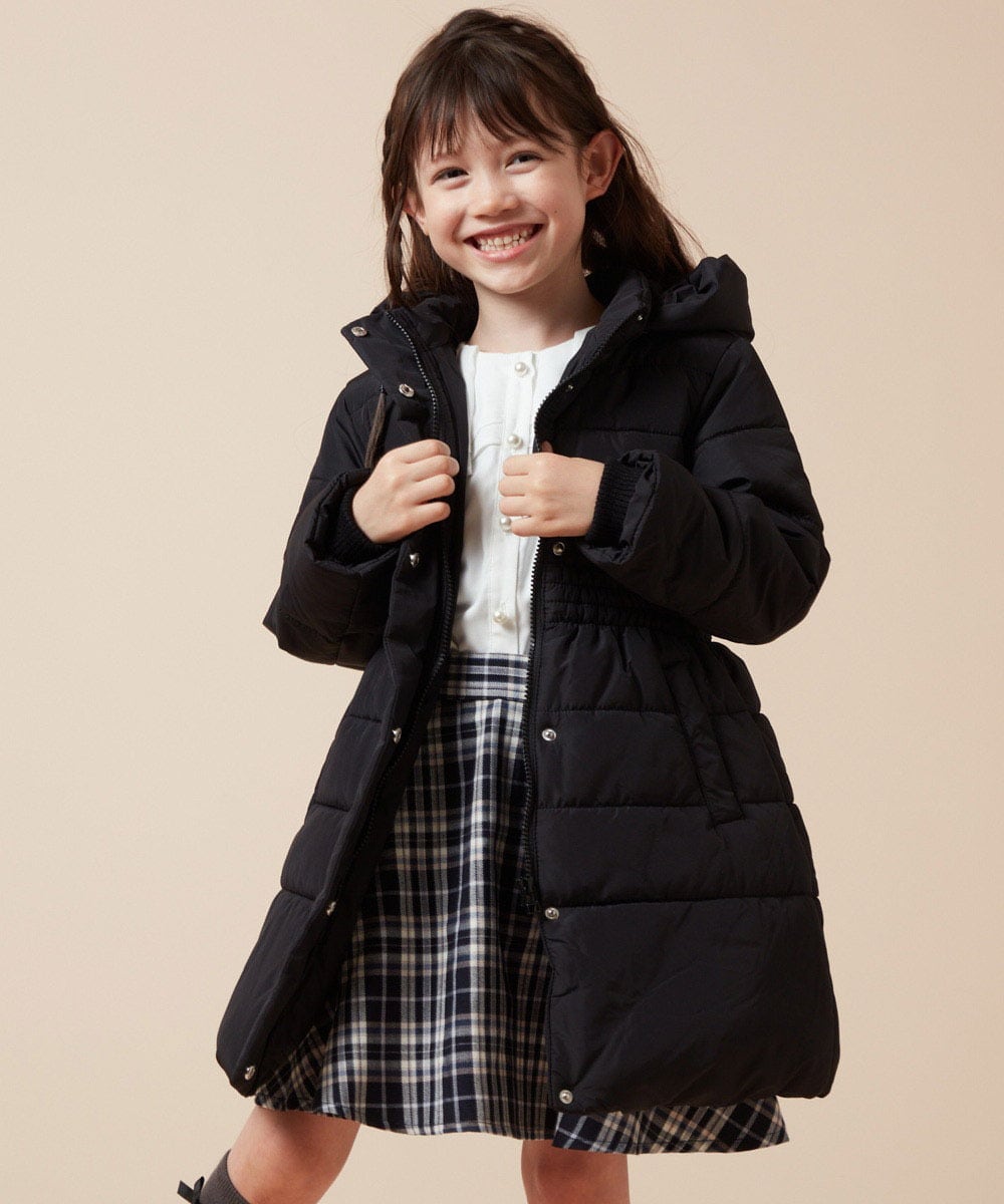 160]フィット＆フレア中綿ロングコート(その他のコート・ブルゾン