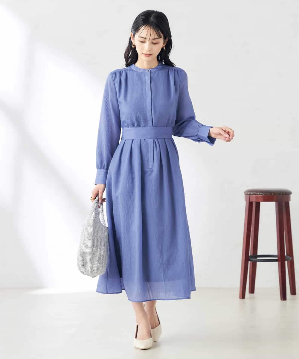 シアーストライプフレアワンピース(ワンピース) | a.v.v(アー・ヴェ