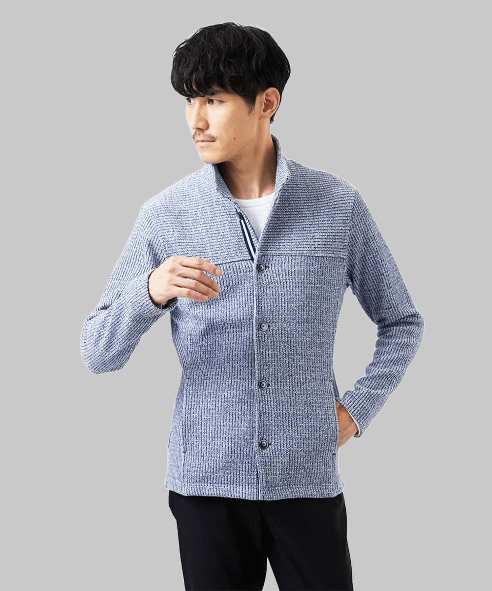 イージーケア】ラッセルスタンドカーディガン(カーディガン) | MK