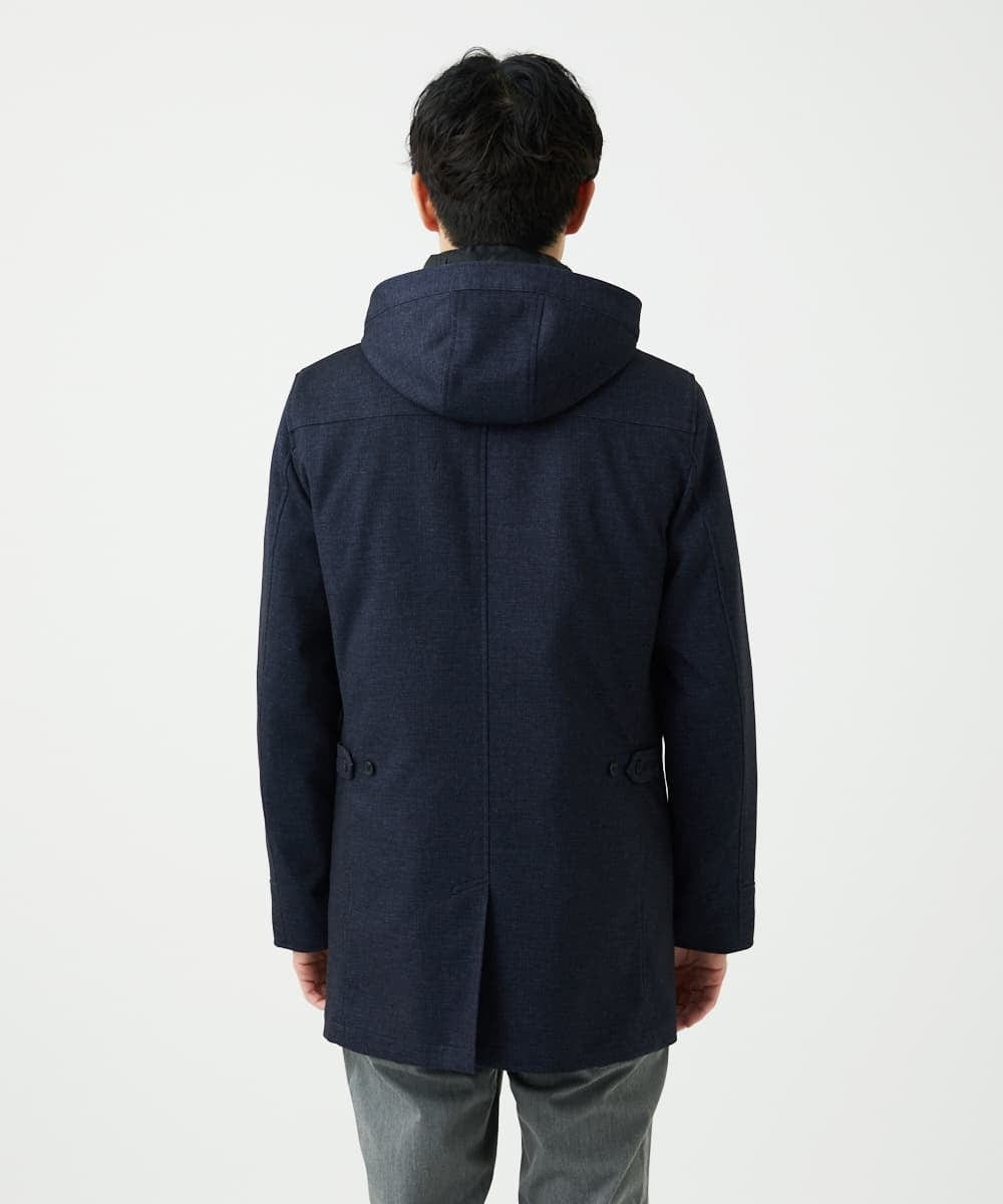 4サイズ展開/中綿ライナー付/3WAY】フード付きコート /TECEASY