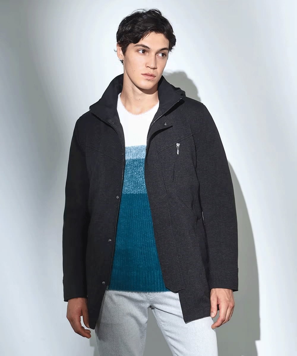 4サイズ展開/中綿ライナー付/3WAY】フード付きコート /TECEASY