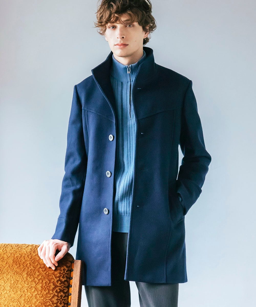 残りわずか/在庫限り！】ベーシックコート / TEC SILKY MELTON(ステン