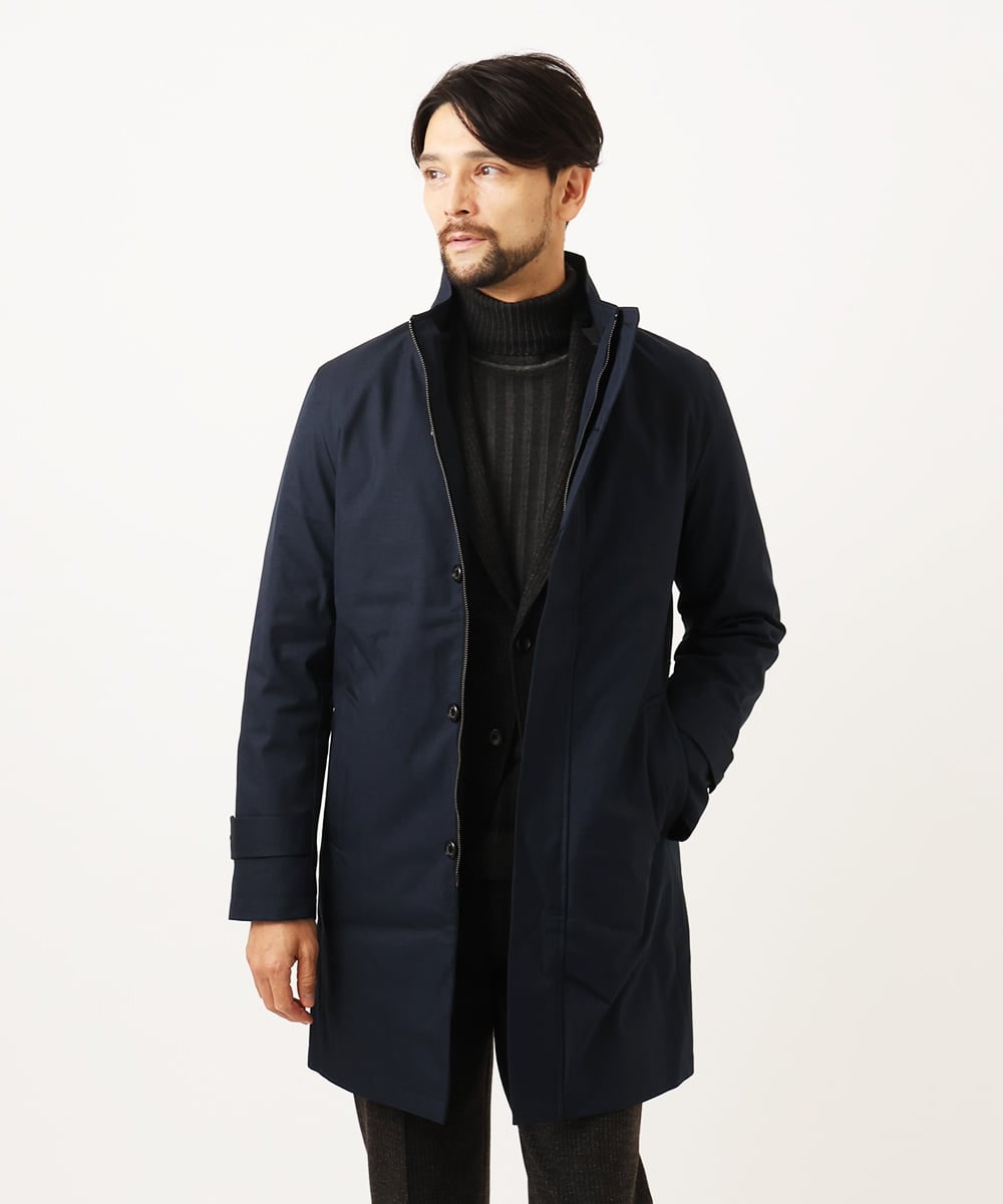 2WAYスタンドカラーロングコート(ステンカラーコート) | MICHEL KLEIN