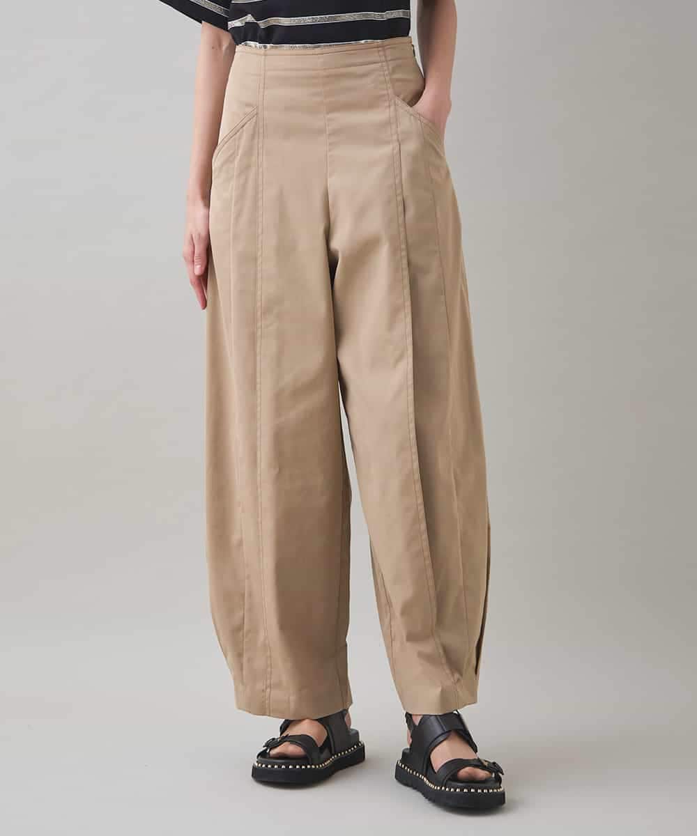 立体タックバレルパンツ/洗える(ガウチョ・ワイドパンツ) | HIROKO
