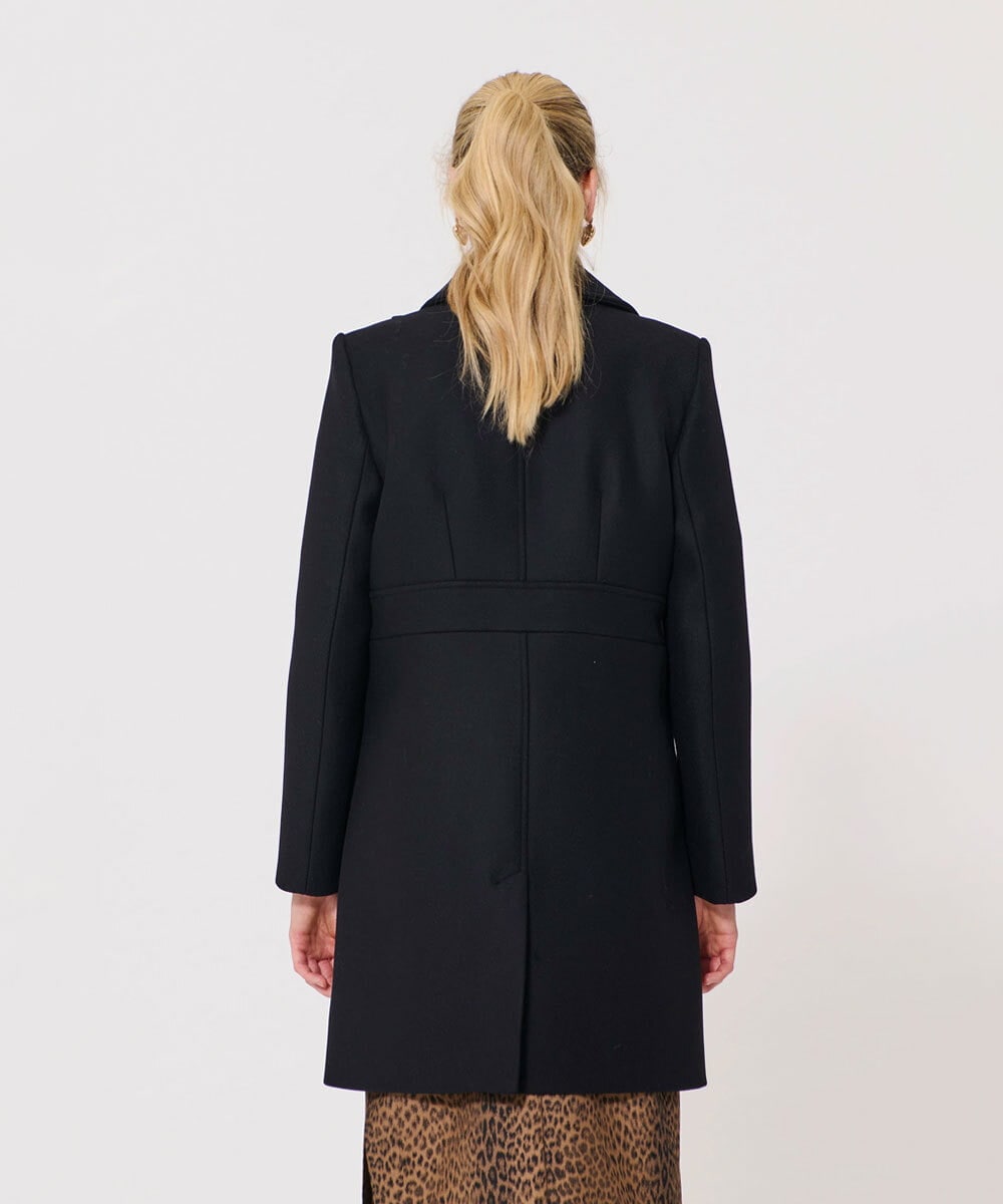 メディア着用】ウールメルトンコート(ステンカラーコート) | TARA