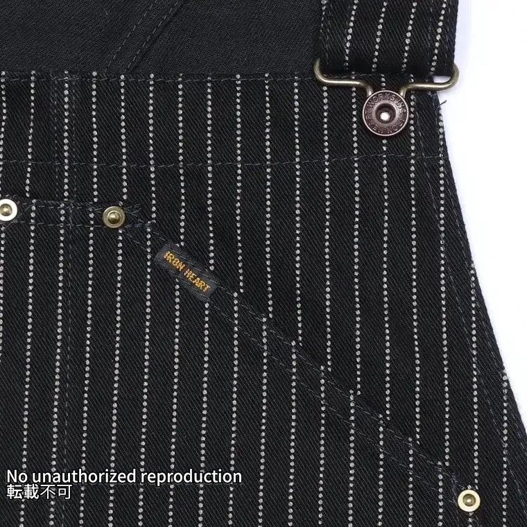 12ozブラックウォバッシュ ダブルニーオーバーオール／ブラック – IRON